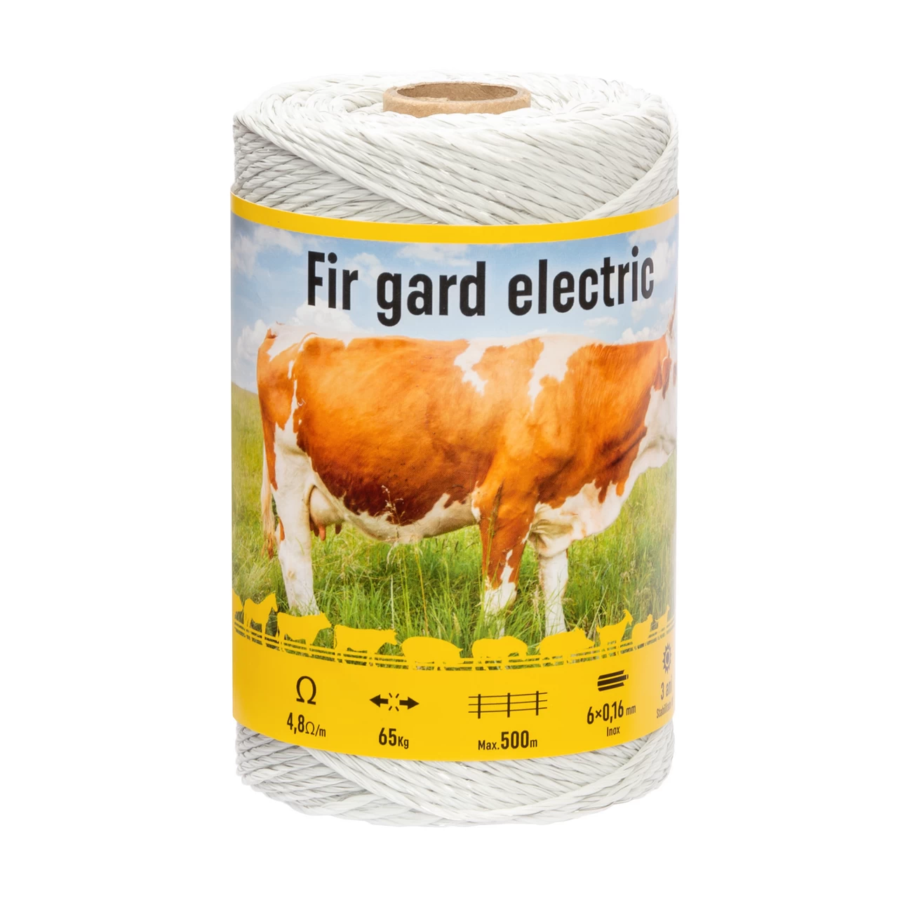 Filo recinto elettrico - 250 m - 65 kg - 4,8 Ω/m