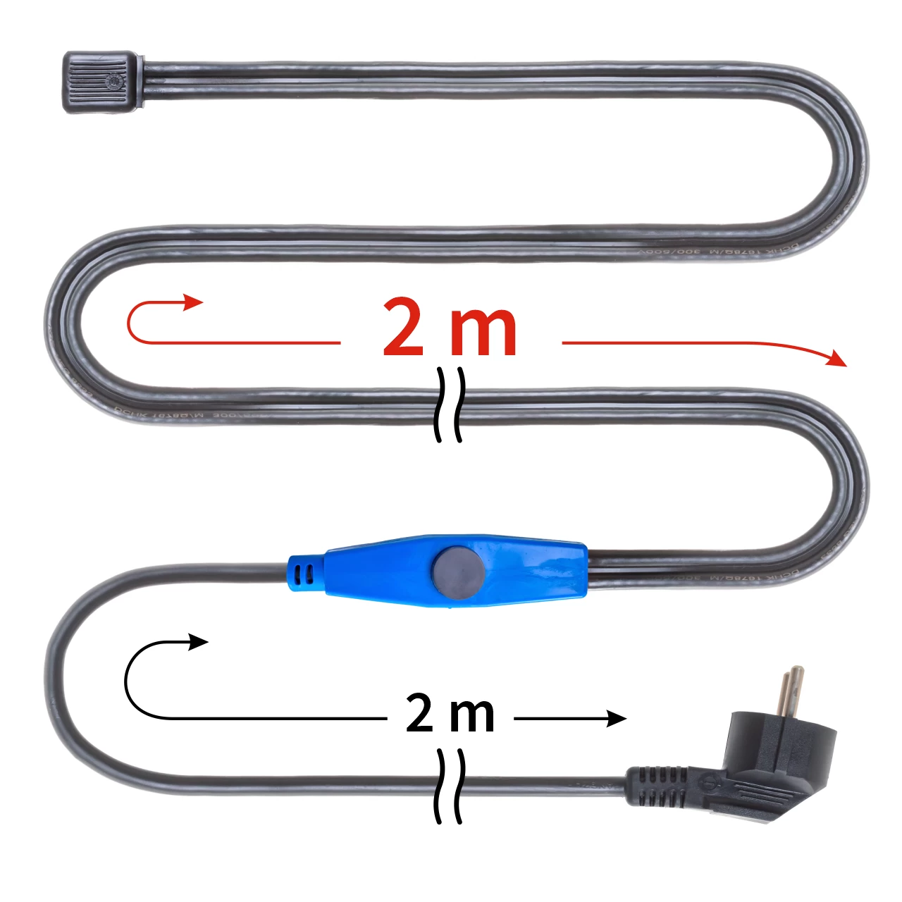 Cavo antigelo con termostato, 2 m