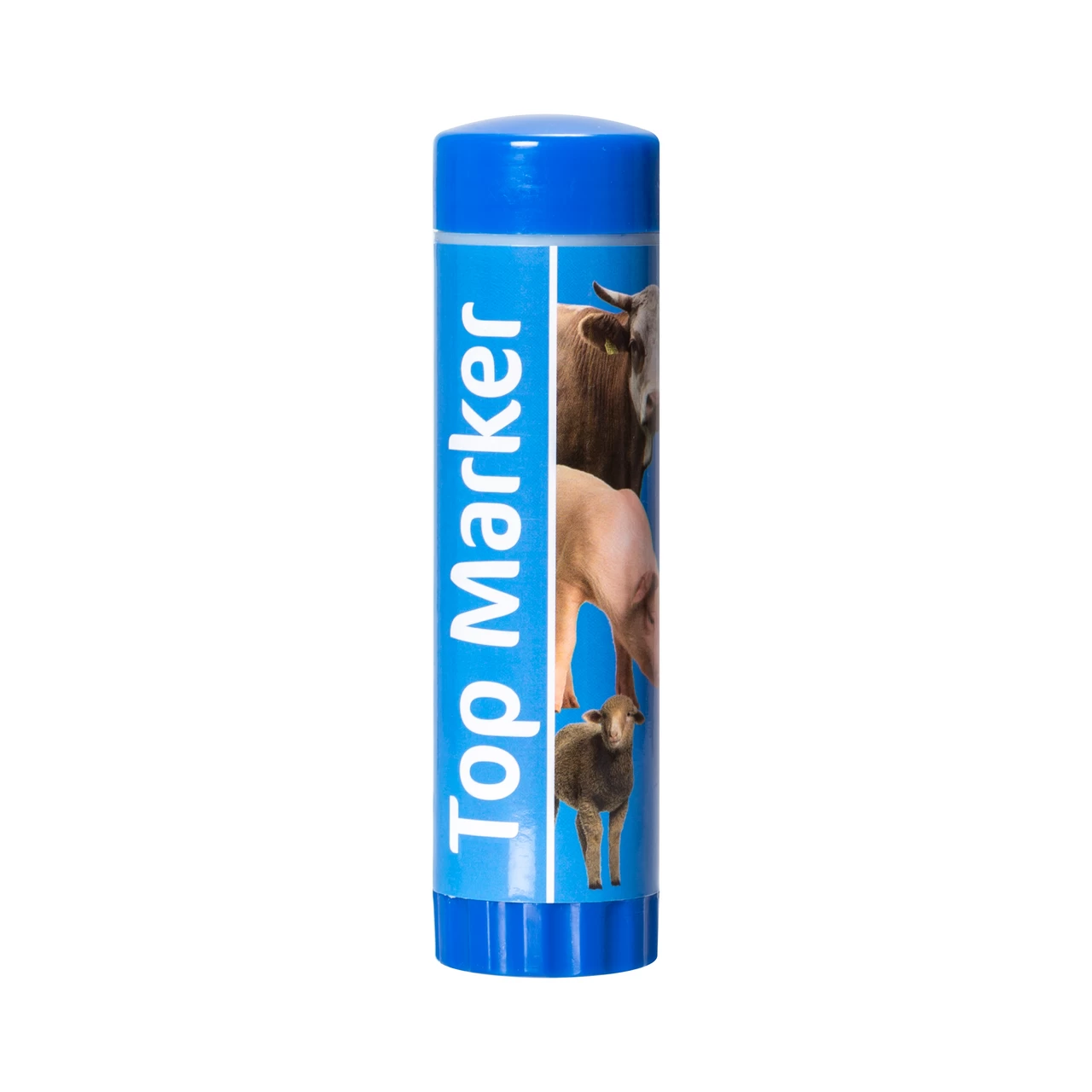 Matita blu per la marcatura degli animali a breve termine, TopMarker, 60 ml :: Blu