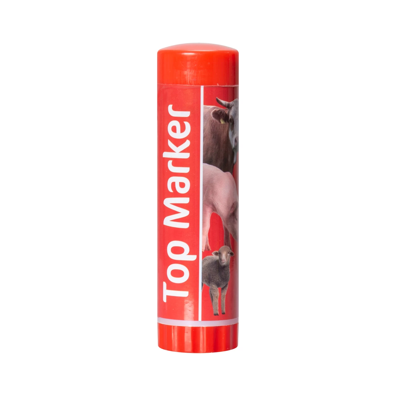 Matita rosso per la marcatura degli animali a breve termine TopMarker, 60 ml :: Rosso