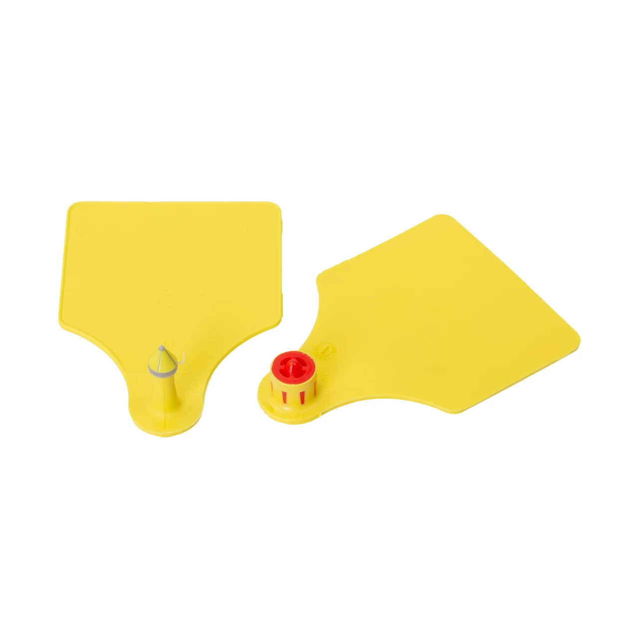 Set di marchi auricolari per bovini, FlexoPlus, giallo, 5,5 × 8 cm, 25 paia