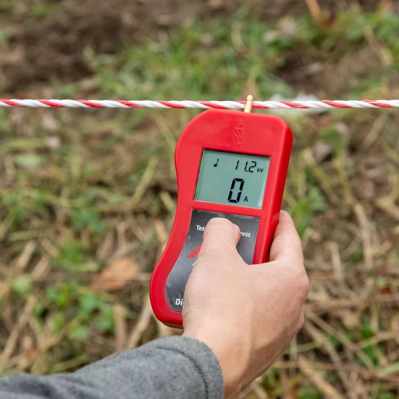 Tester digitale per recinto elettrico, senza filo, a suono