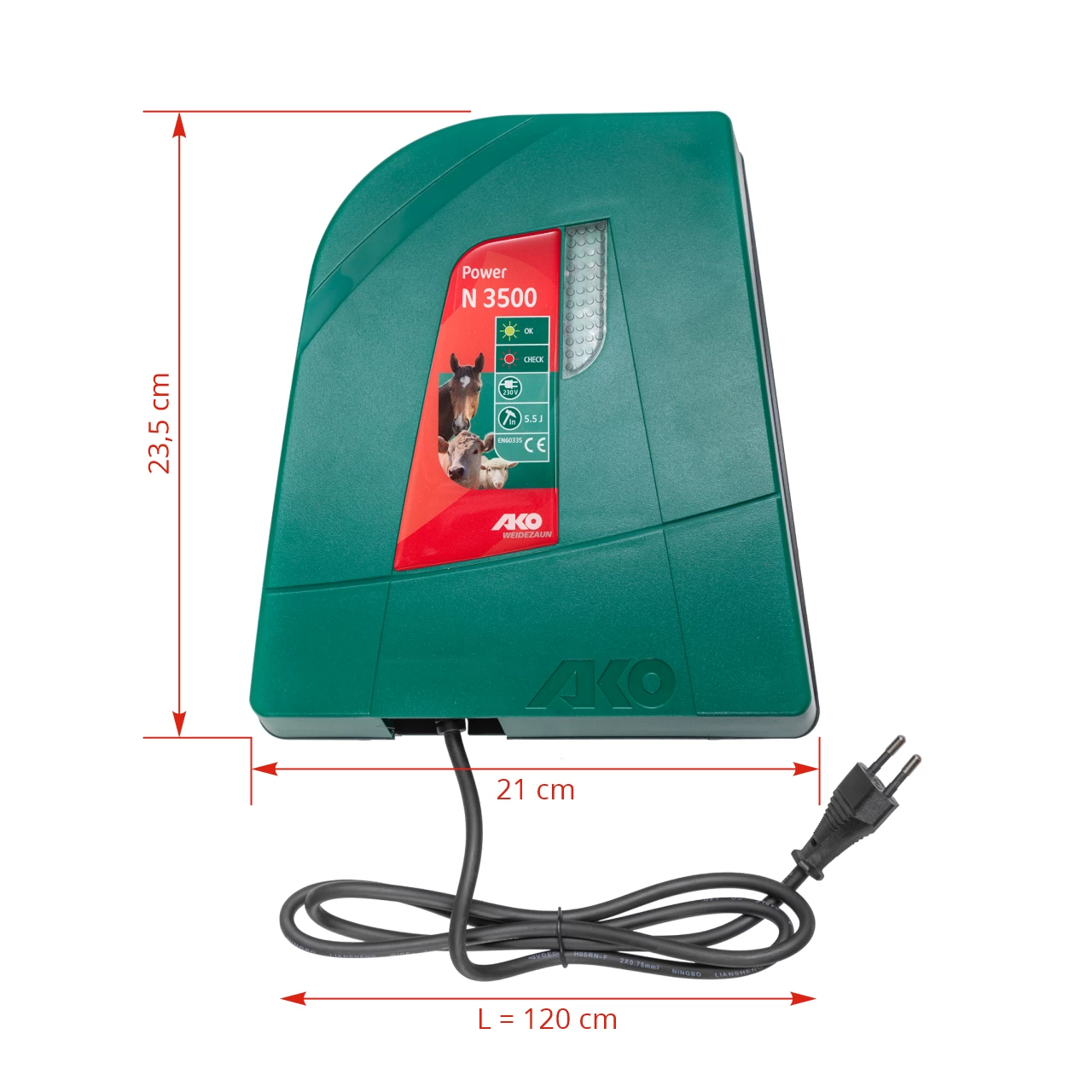 Elettrificatore AKO Power N 3500, 230 V, 3,5 Joule