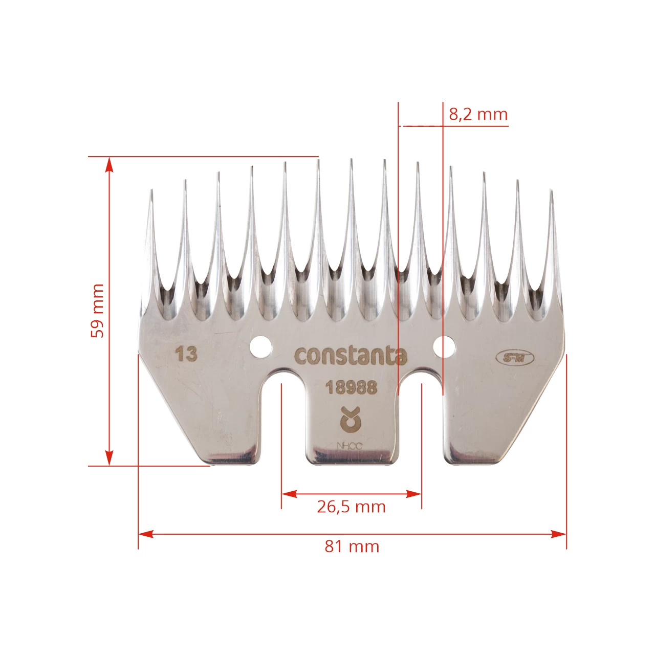 Testina inferiore Constanta4, 13 denti