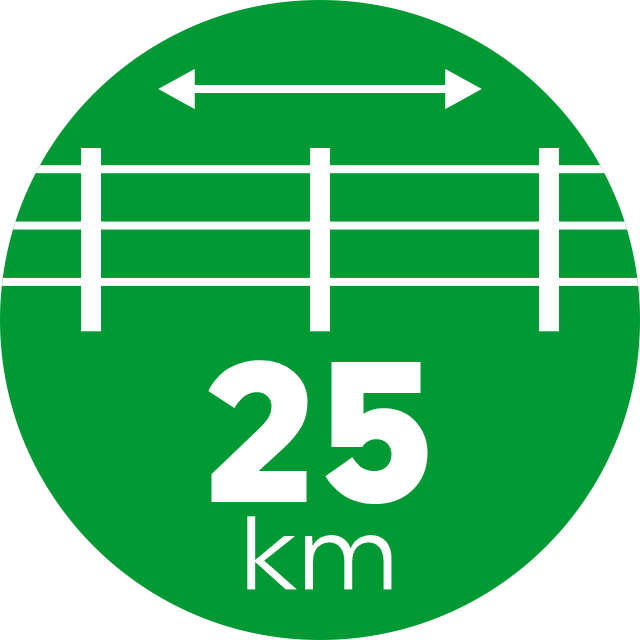 25 km