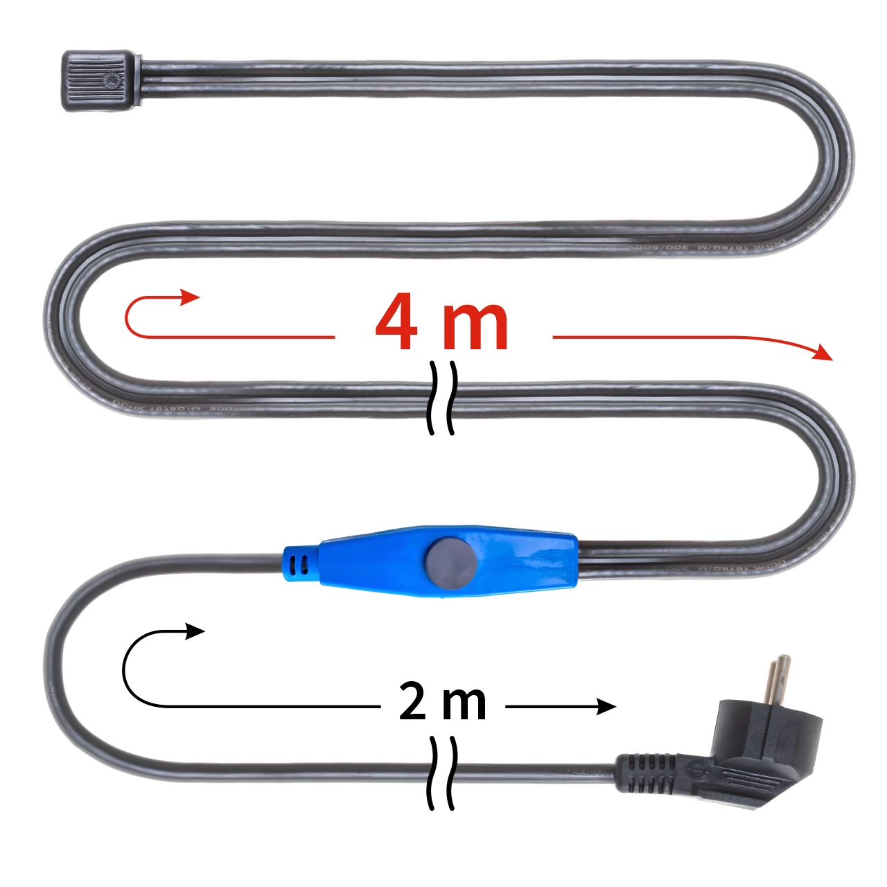 Cavo antigelo con termostato, 4 m