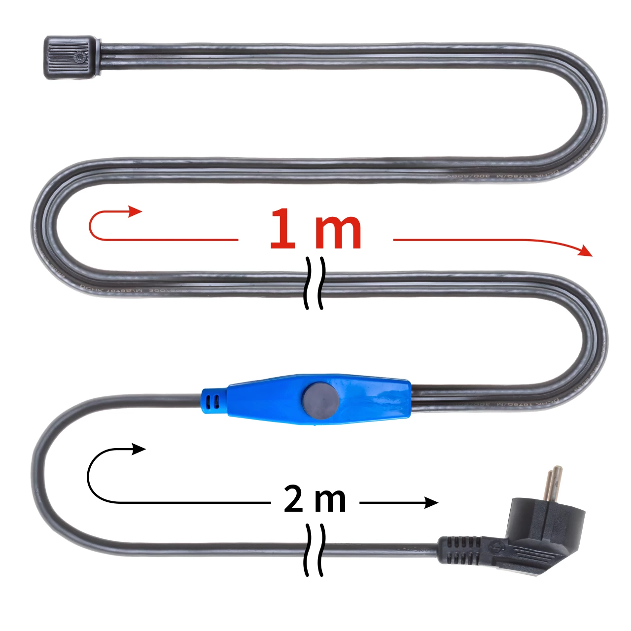 Cavo antigelo con termostato, 1 m