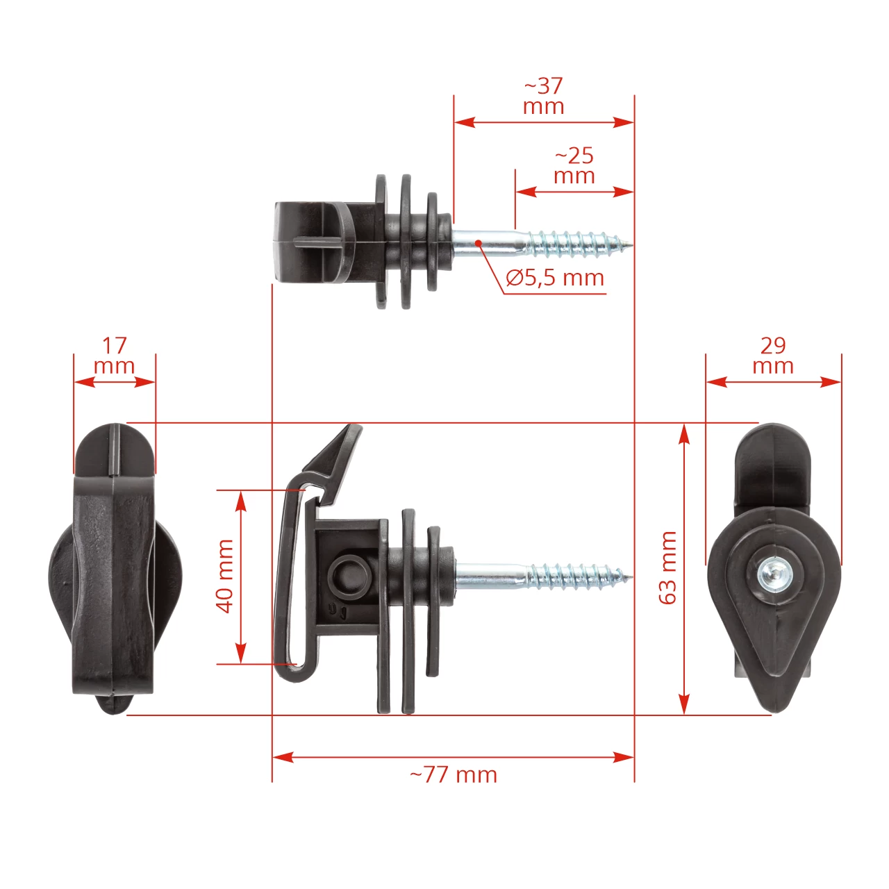 Set isolatori per nastro, 25 pz.