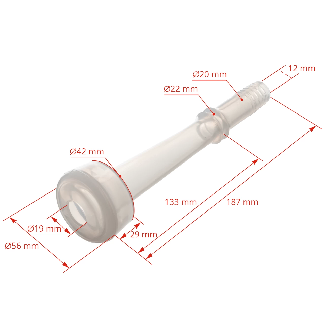 Guaina in silicone per mungitrici per capre, set di 4 pz.