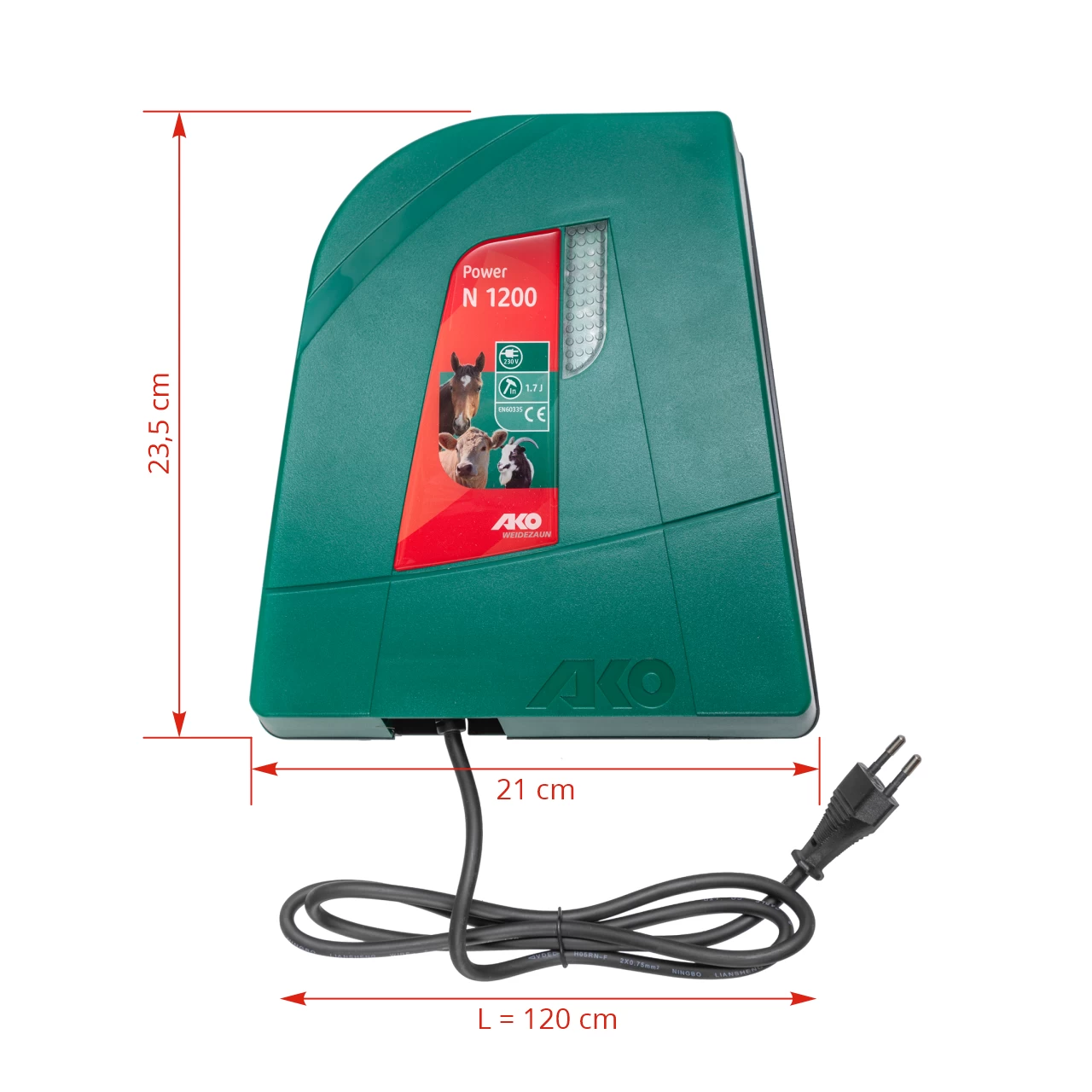 Elettrificatore AKO Power N 1200, 230 V, 1,2 Joule