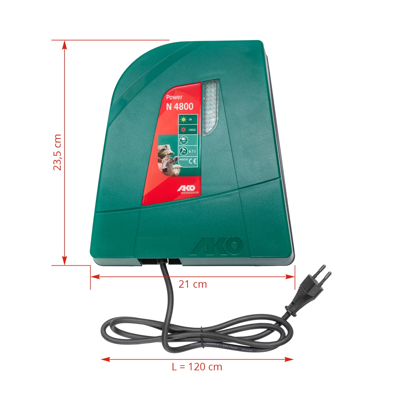 Elettrificatore AKO Power N 4800, 230 V, 4,8 Joule