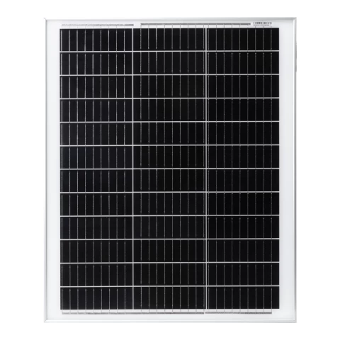 Pannello solare monocristallino 50 W con regolatore di carica