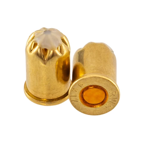 Cartucce per pistola eutanasia giallo per animali di taglia media. Calibro 9 × 17 mm, 50 pz.