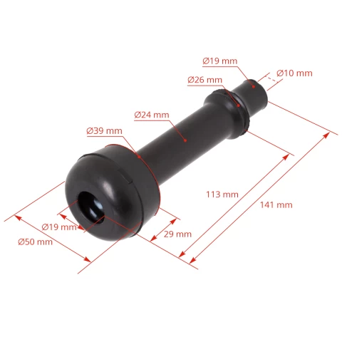 Guaina in gomma per macchine per la mungitura delle pecore, set di 4 pz.