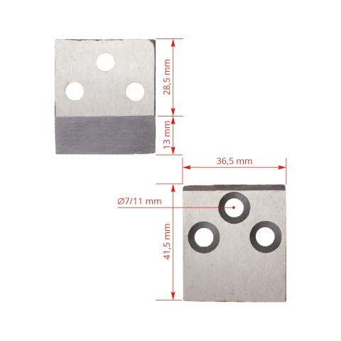 Set di coltelli di ricambio per pinze per zoccoli di mucca