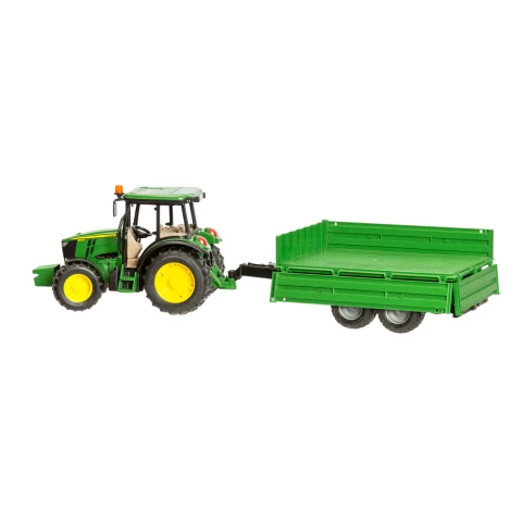 Trattore giocattolo John Deere 5115M con rimorchio